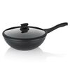 Kela Wok ponev s pokrovom STELLA NOVA, litegaaluminija, črna, 30 cm, 5 l
