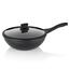 Kela Wok serpenyő fedéllel STELLA NOVA, öntöttalumínium, fekete, 30 cm, 5 l