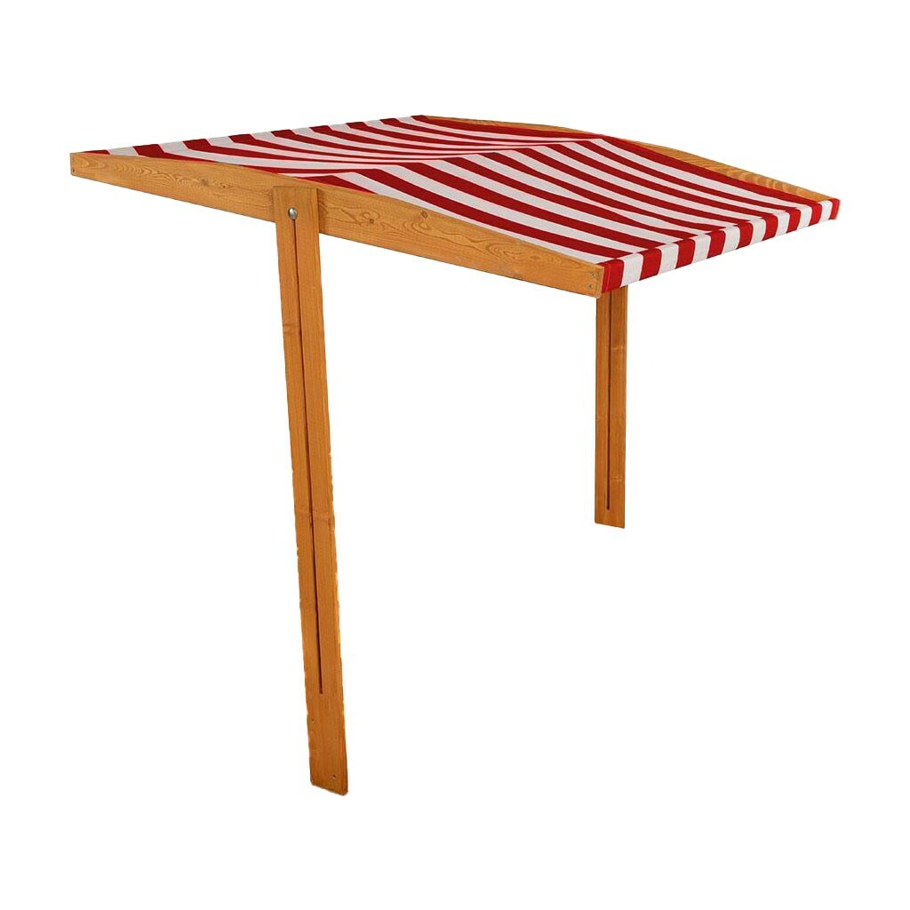 Copertină Baby Mix pentru lada de nisip din lemn  120 x 120 cm, roșu și alb
