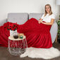 4Home Koc z barankiem Stripe winny, 150 x 200 cm