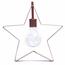 DecoKing Lampă de Crăciun Stea albă caldă, 5LED-uri