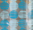 Vinylový sprchový závěs Koule, modrá
