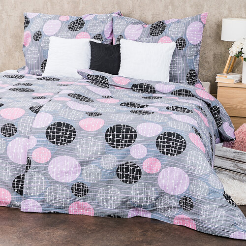 Lenjerie de pat bumbac creponat 4Home Pink illusion, 140 x 200 cm, 70 x 90 cm