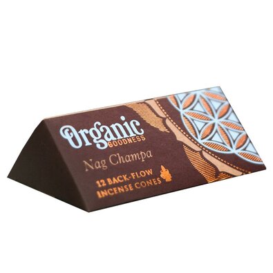 Set de 12 frangipanis parfumate cu reflux, Nag Champa