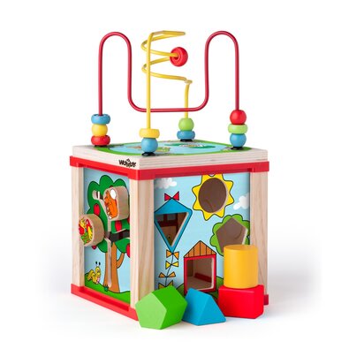 Woody Kostka edukacyjna z magicznymi kółkami