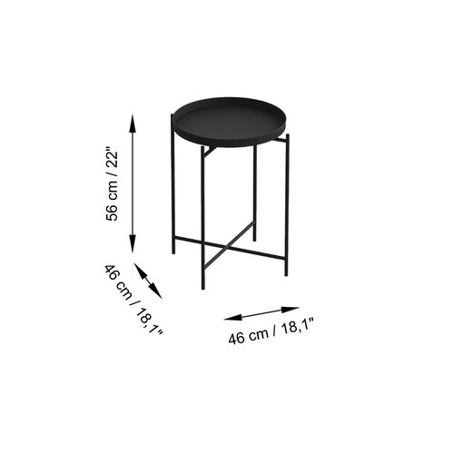 Odkladací stolík Sale Black