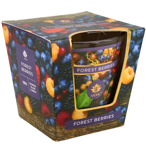 Arome Forest Berries Illatgyertya üvegben, 120 g