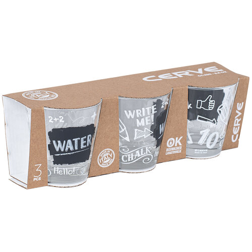 Set 3 pahare Cerve Water, 250 ml