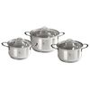 Berlinger Haus 6-teiliges Edelstahl-Kochgeschirr-Set Silver Jewellery Collection