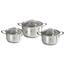 Berlinger Haus 6-teiliges Edelstahl-Kochgeschirr-Set Silver Jewellery Collection