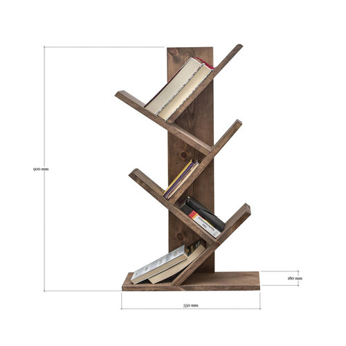 Biblioteczka Cemo Wooden Walnut