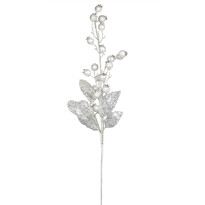 Ramură de Crăciun, Coarne, alb, 80 cm Ramură de Crăciun, Coarne, alb, 80 cm