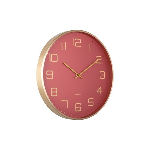 Karlsson 5973RD design falióra piros, átmérő 40 cm