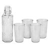 EH 5-teiliges Glas-Set mit Rhombus-Karaffe