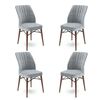 Set de scaune de sufragerie Flex Grey and Brown, 4