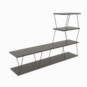 Ilgaz Anthracite TV asztal