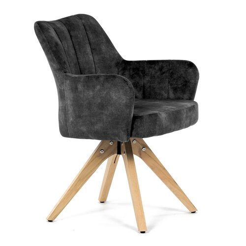 Set de scaune de sufragerie HC-D7188 BK4, 2 buc.