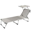 Leżak z daszkiem, szary