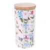 Porcelanska posoda z bambusnim pokrovom FlowerGarden, 500 ml