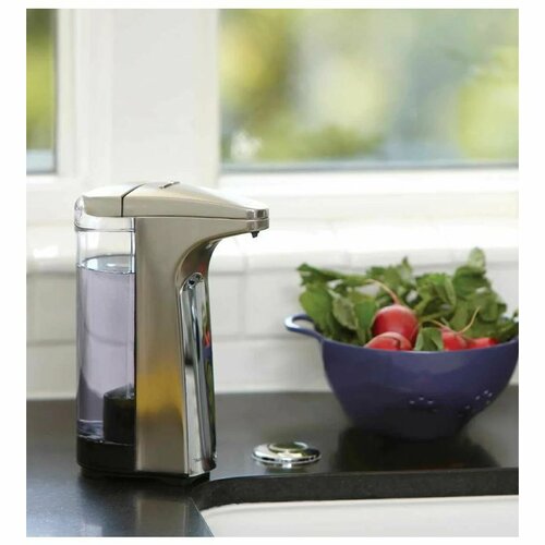 Simplehuman Brezdotični dozirnik za milo 237 ml,mat nikl