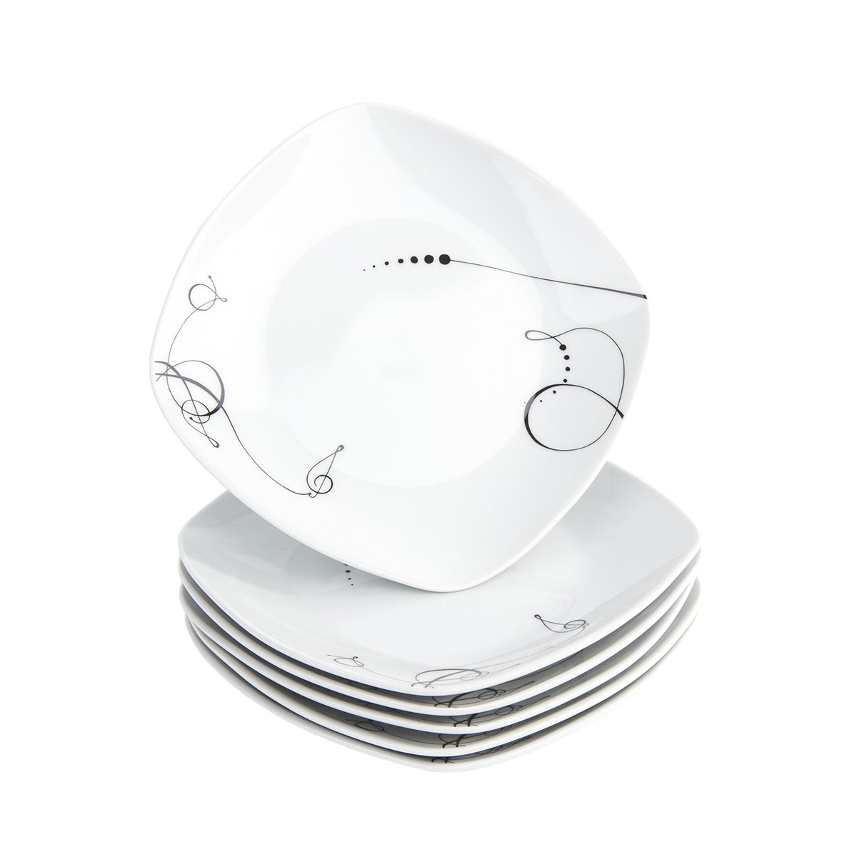 Domestic 6-dielna sada dezertných tanierov Chanson, 19 cm