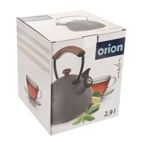 Orion Wooden teáskanna 2,9 l, szürke