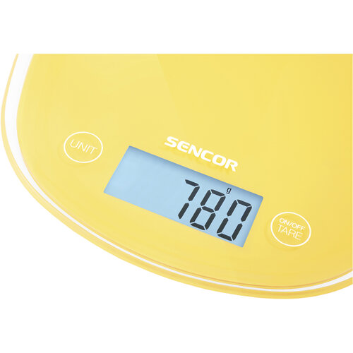 Sencor SKS 36YL kuchyňská váha, žlutá