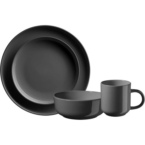 Mäser 16-teiliges Geschirr-Set ALENIA, Graugrau  ,