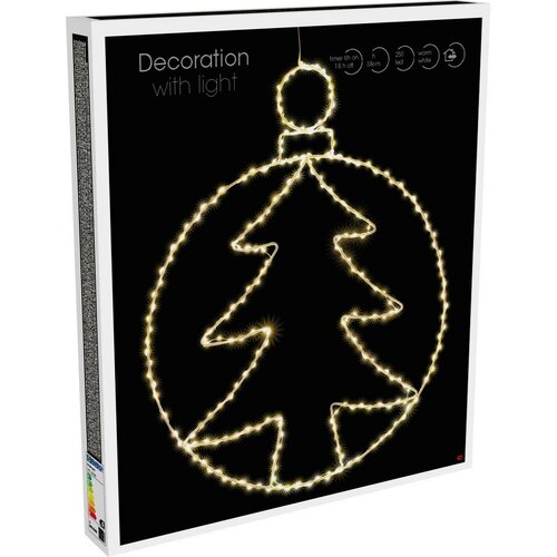 Weihnachts-LED-Hängedekoration „Kerstball Tree“ mit 250 LEDs, 48 cm