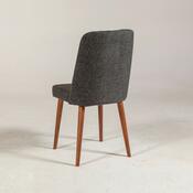 Scaun de sufragerie Vina Anthracite and Walnut