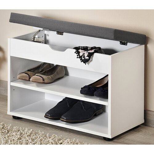 Kesper 15914 Schuhbank, weiß, 60 x 45 x 30 cm