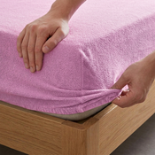 4Home Frottee-Bettlaken Ideal Rosa, 60 x 120 cm