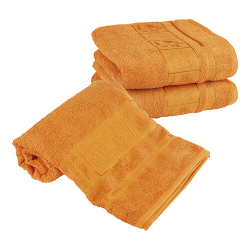 4Home Sada Bamboo oranžová osuška a ručníky, 70 x 140 cm, 2 ks 50 x 100 cm