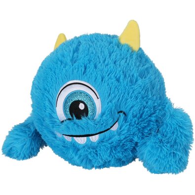 Aufblasbare Fellkugel Monster Blau, 23 cm Durchmesser