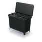 Odpadkový kôš SYSTEMA na triedený odpad 3 x 10 l, čierna