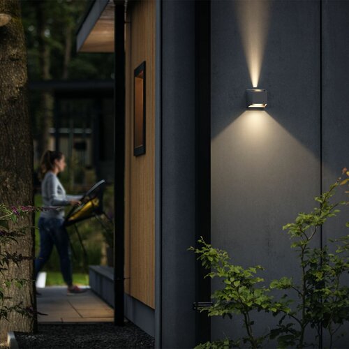 Philips Alix UltraEfficient venkovní nástěnné LED svítidlo antracit, 4,3 W, 800 lm, 2700 K