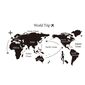 Decoraţiune autoadezivă World trip harta lumii