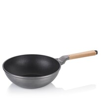 Kela Wok ponev VITANA, iz litega aluminija, siva,30 cm