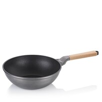 Tigaie wok Kela VITANA, aluminiu turnat, gri, 30cm
