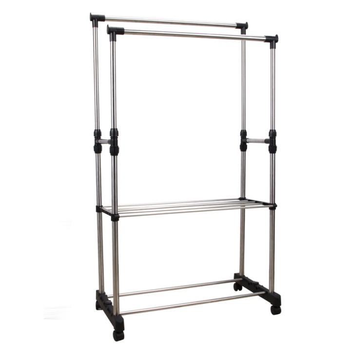 Tempo Kondela Pojazdný vešiak Luco, strieborná