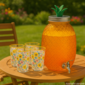 Dozator de băuturi EH din sticlă 4,5 l, portocaliu