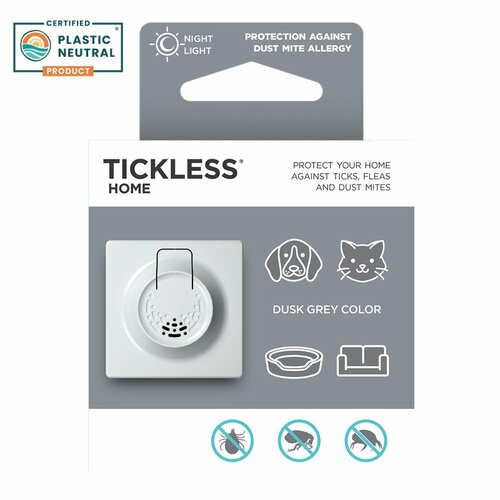 TICKLESS® Home Ultrazvukový odpudzovač kliešťov, bĺch a roztočov pre domácnosť sivá