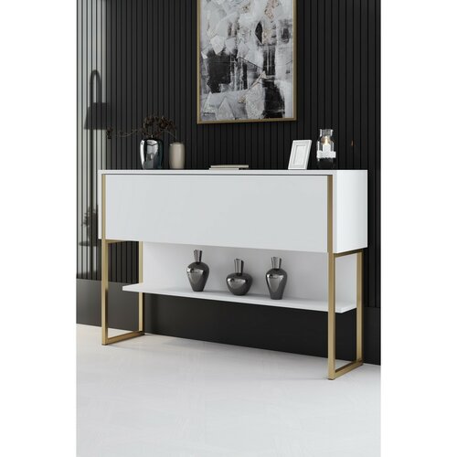 Komoda Luxe White and Gold