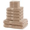 DecoKing Set of hand towels and bath towels Marinabeige, 10 pcs