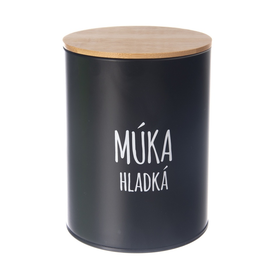 Orion Pojemnik blaszany na zwykłą mąkę BLACK