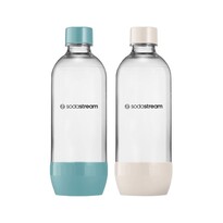 Sodastream Flasche Jet Blue/Sand 2x 1 l, spülmaschinenfest