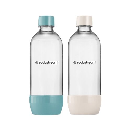 Sodastream Flasche Jet Blue/Sand 2x 1 l, spülmaschinenfest