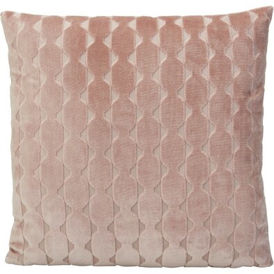 Kissen Velvet altrosa, 45 x 45 cm