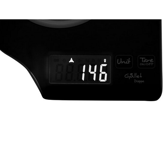 Gallet BAC 837 B waga kuchenna, czarna