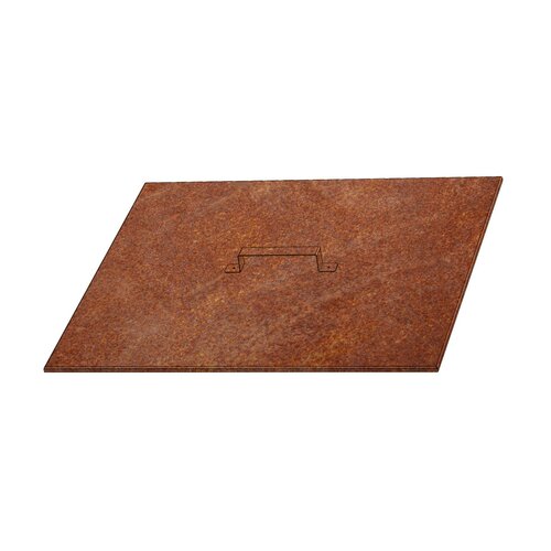 Veko na záhradné ohnisko 50 x 50 x 1 cm, corten CORGARDEN 1019